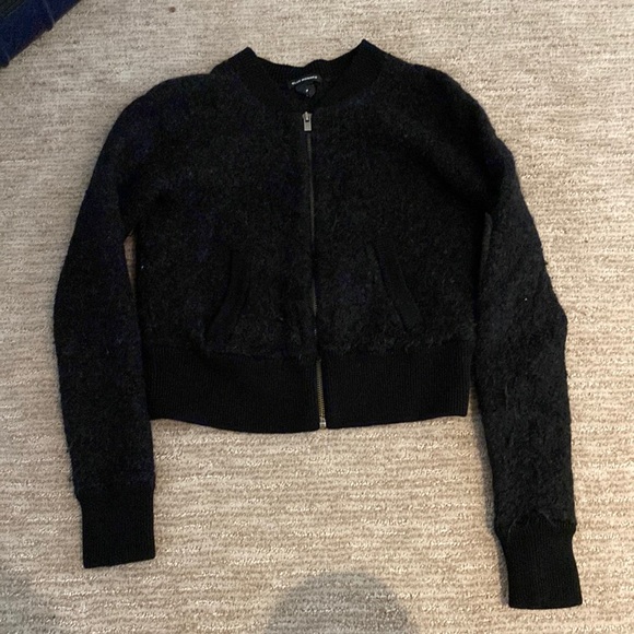 Club monaco cropped zip sweater - Picture 2 of 3